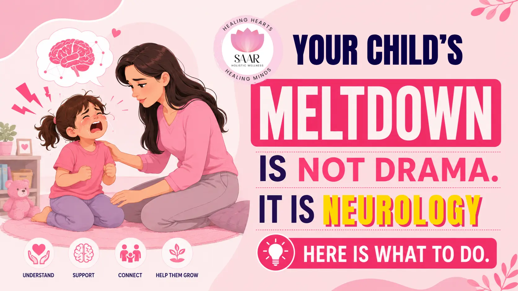 your child's meltdown is not drama. it is neurology. here is what to do